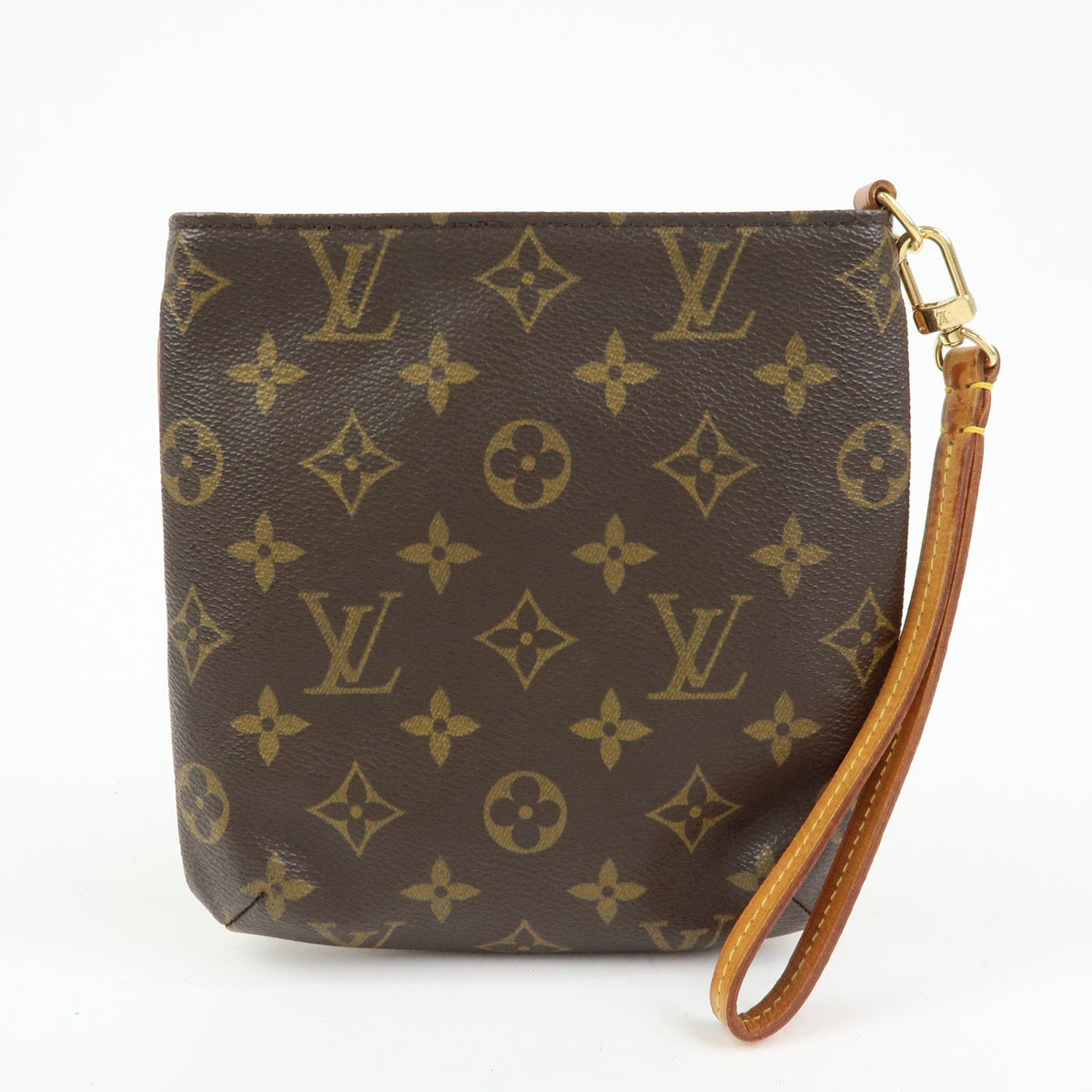Louis Vuitton Partition Wristlet Clutch Monogram Canvas Brown Canvas Clutche & Pouche Bag (Pre-Owned)