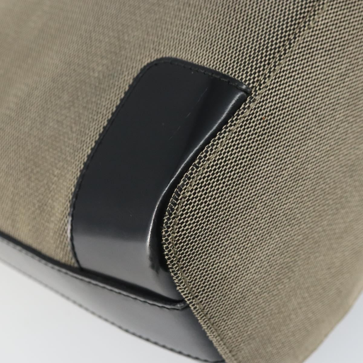 Gucci Zip Hobo Canvas Beige Canvas Shoulder Bag Bag (Pre-Owned)
