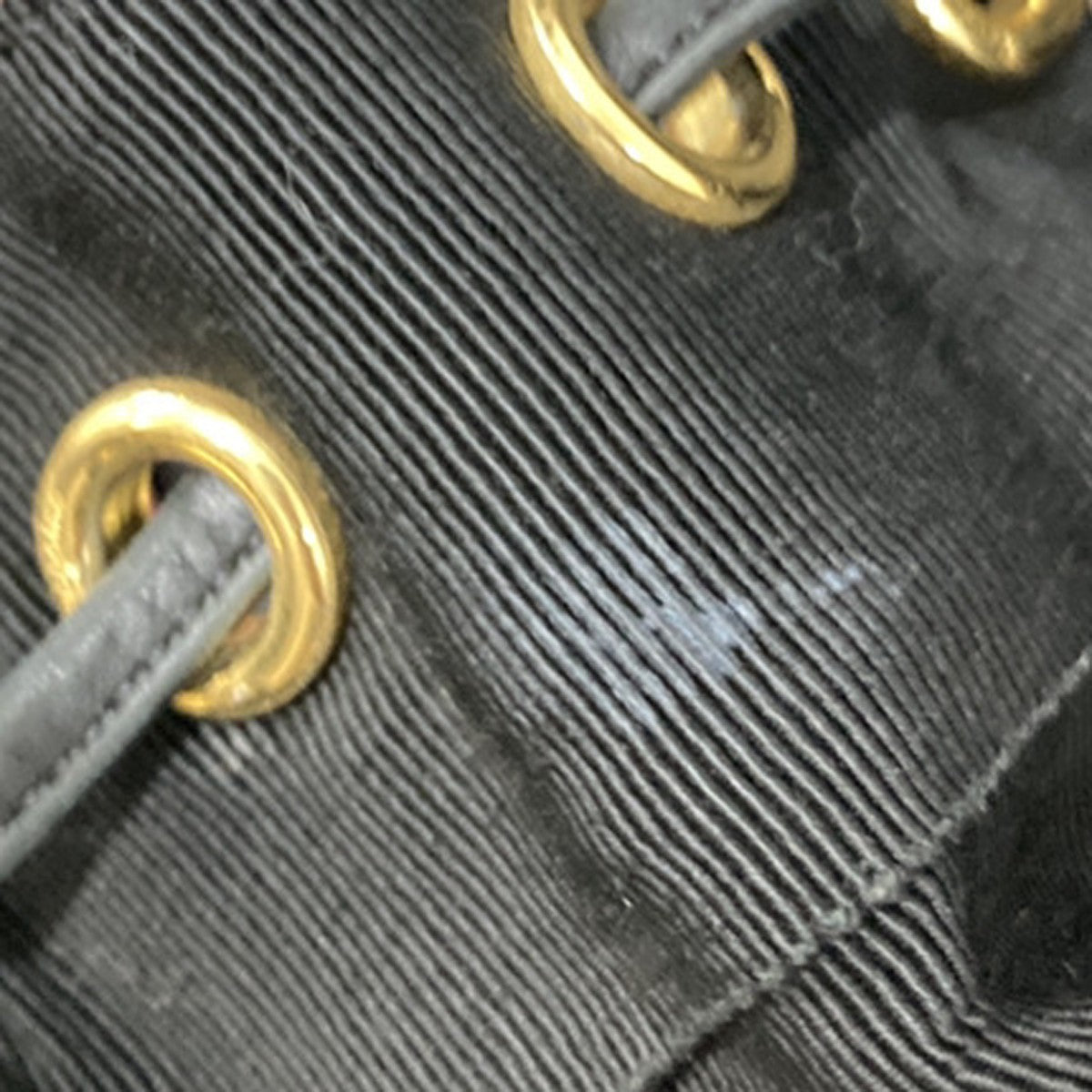 Salvatore Ferragamo Vala Canvas Black Canvas Backpack Bag (Pre-Owned)