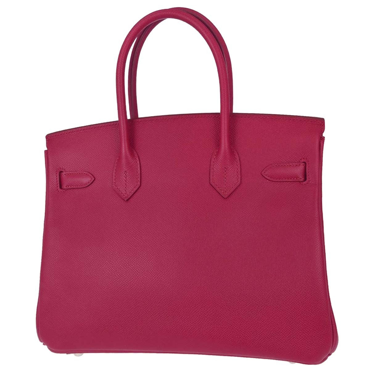 Hermes Birkin Red Epsom With Gold Hardware Pink Leather Handbag (Pre-Owned)