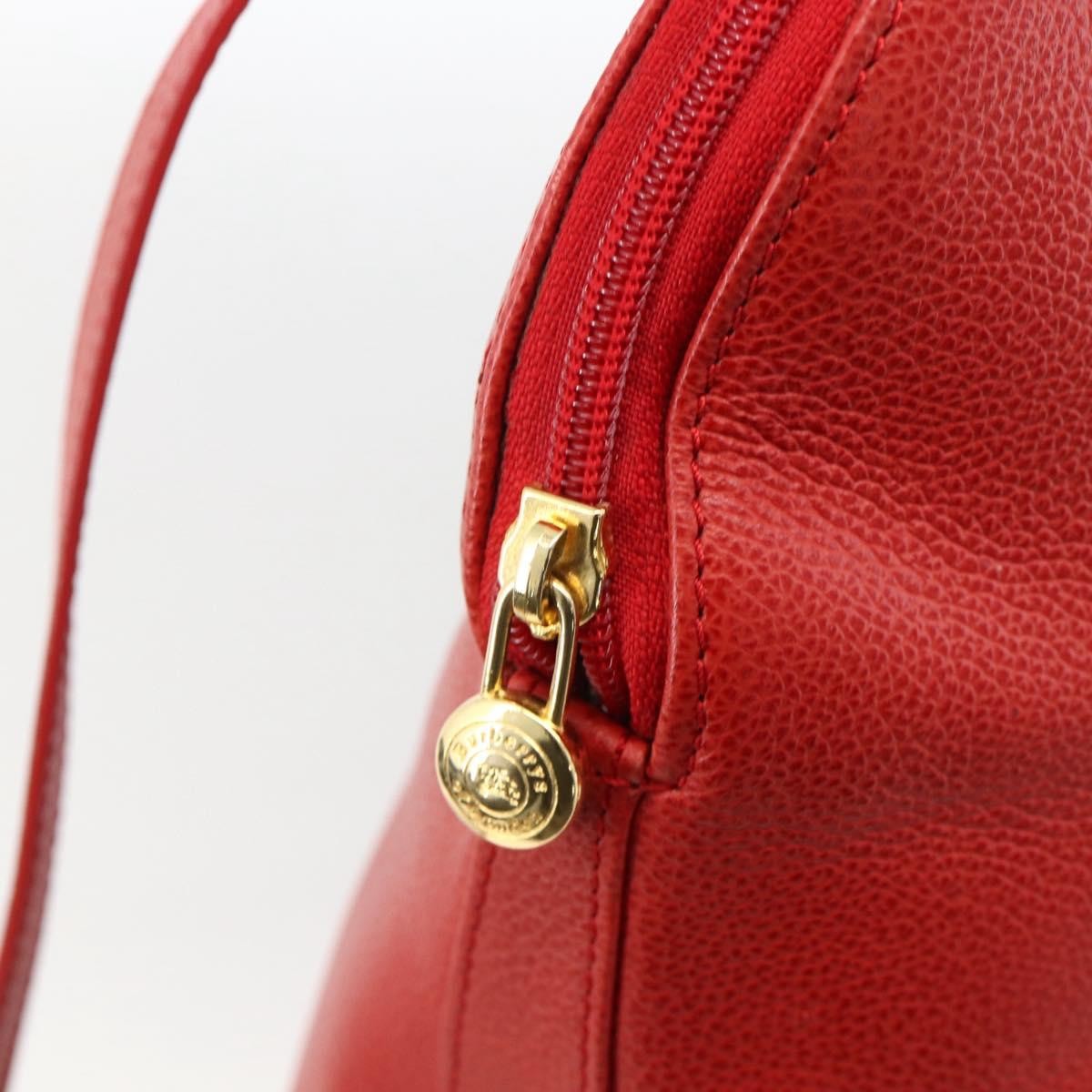 Burberry Vintage Leather Red Leather Handbag (Pre-Owned)