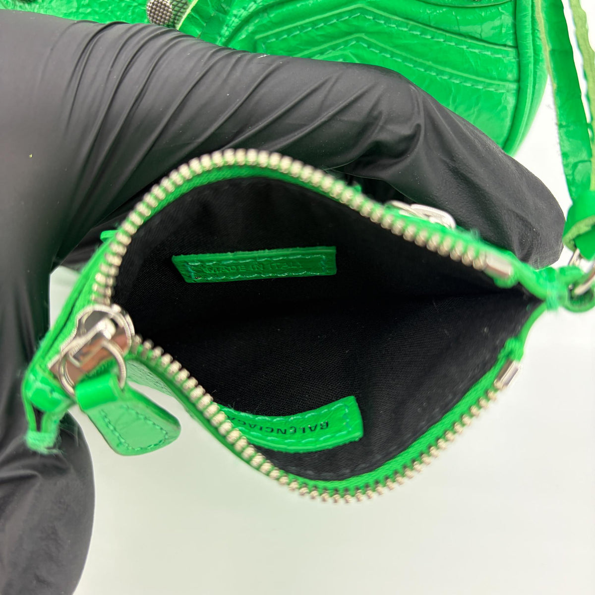 Balenciaga Le Cagole Giant Studs Leather Green Leather Shoulder Bag Bag (Pre-Owned)