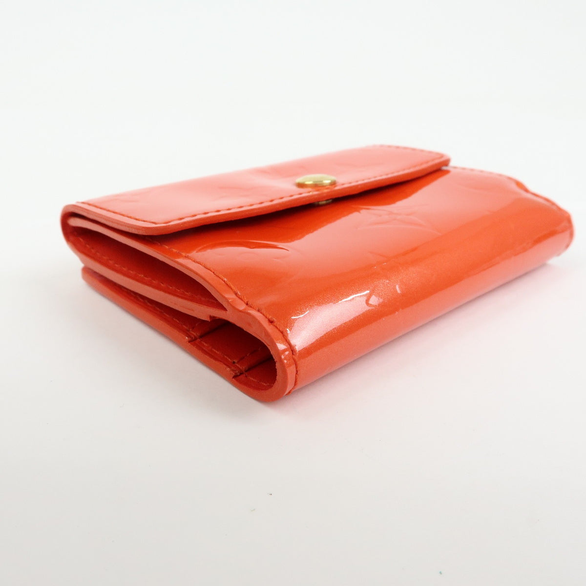 Louis Vuitton Ludlow Vernis Orange Leather Wallets Accessory (Pre-Owned)