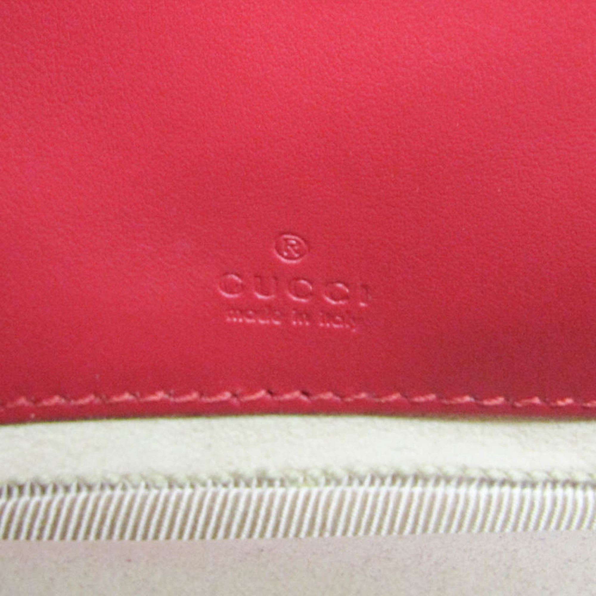 Gucci Gg Marmont Black Leather Red Leather Shoulder Bag Bag (Pre-Owned)