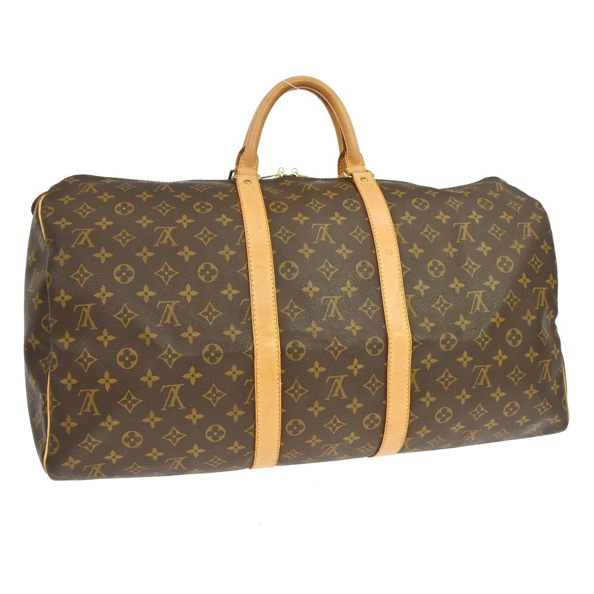 Louis Vuitton Keepall Monogram Canvas Brown Canvas Travel Bag Bag (Pre-Owned)