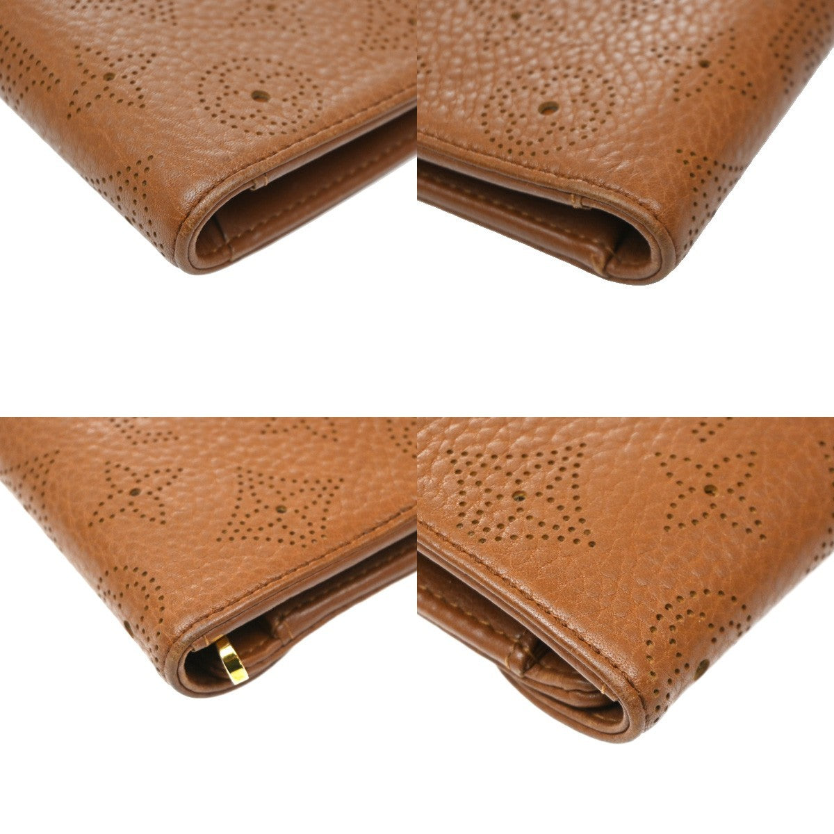 Louis Vuitton Amelia Mahina Leather Brown Leather Wallets Accessory (Pre-Owned)
