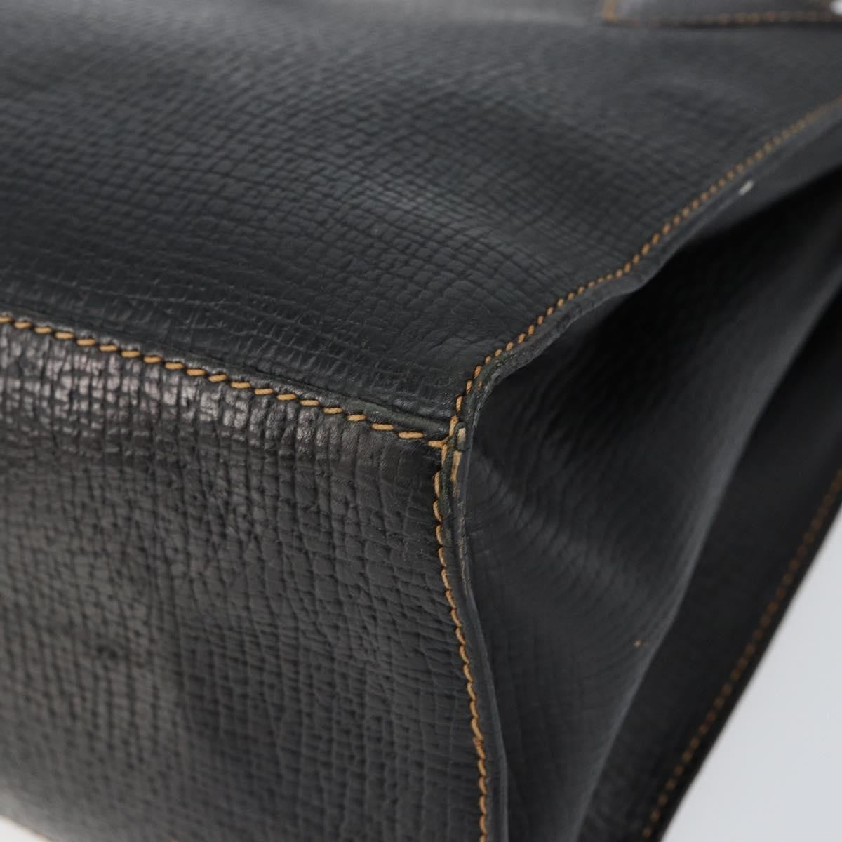Loewe Tote Leather Black Leather Tote Bag Bag (Pre-Owned)