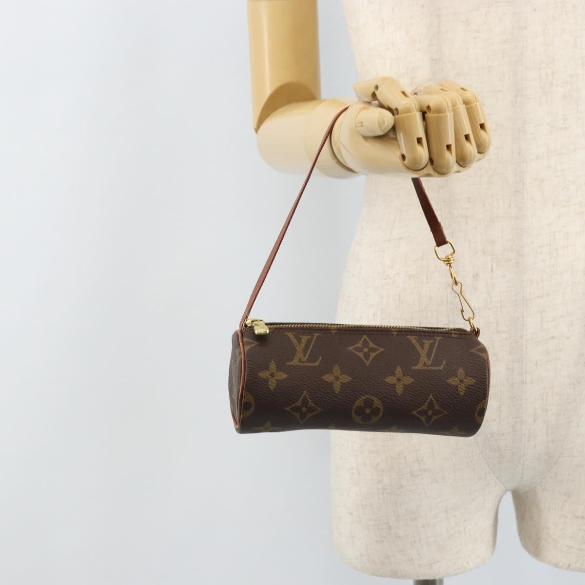 Louis Vuitton Papillon Pochette Monogram Canvas Brown Canvas Clutche & Pouche Bag (Pre-Owned)