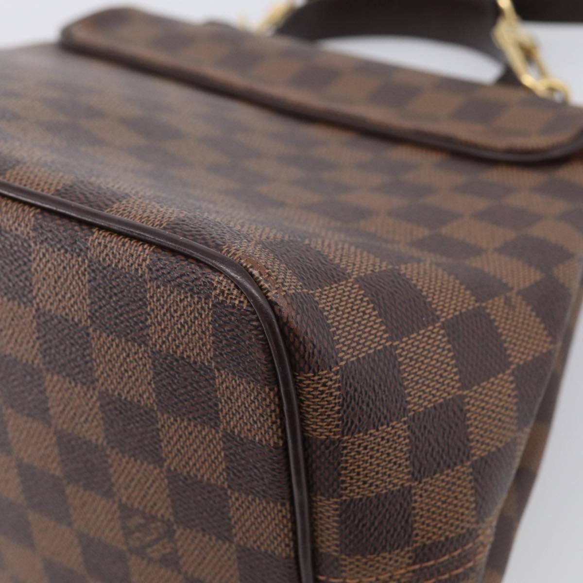 Louis Vuitton Bergamo Damier Brown Canvas Handbag (Pre-Owned)