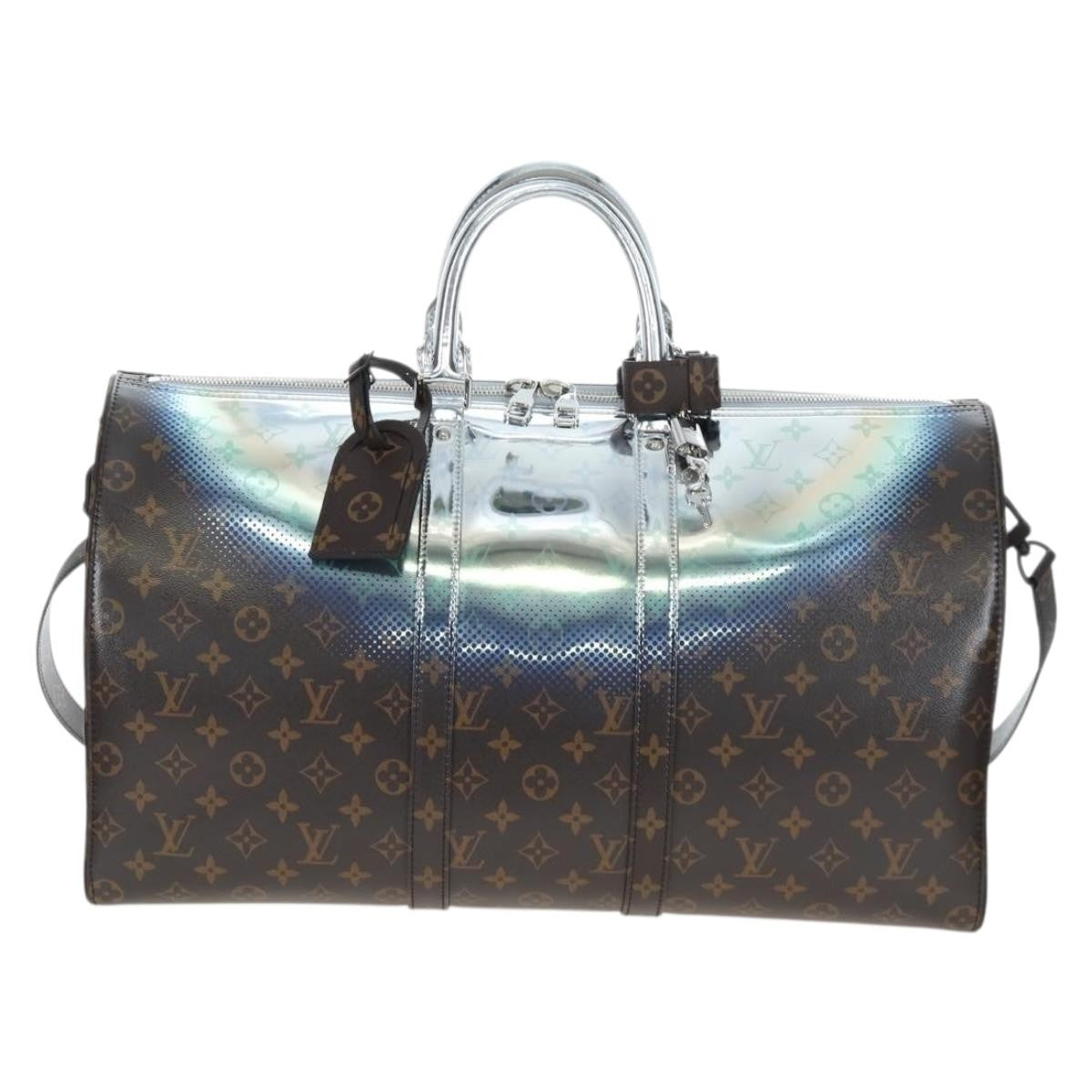 Louis Vuitton Keepall Bandouliere Limited Edition Metallic Nebula Monogram Canvas Metallic Canvas Travel Bag Bag (Pre-Owned)