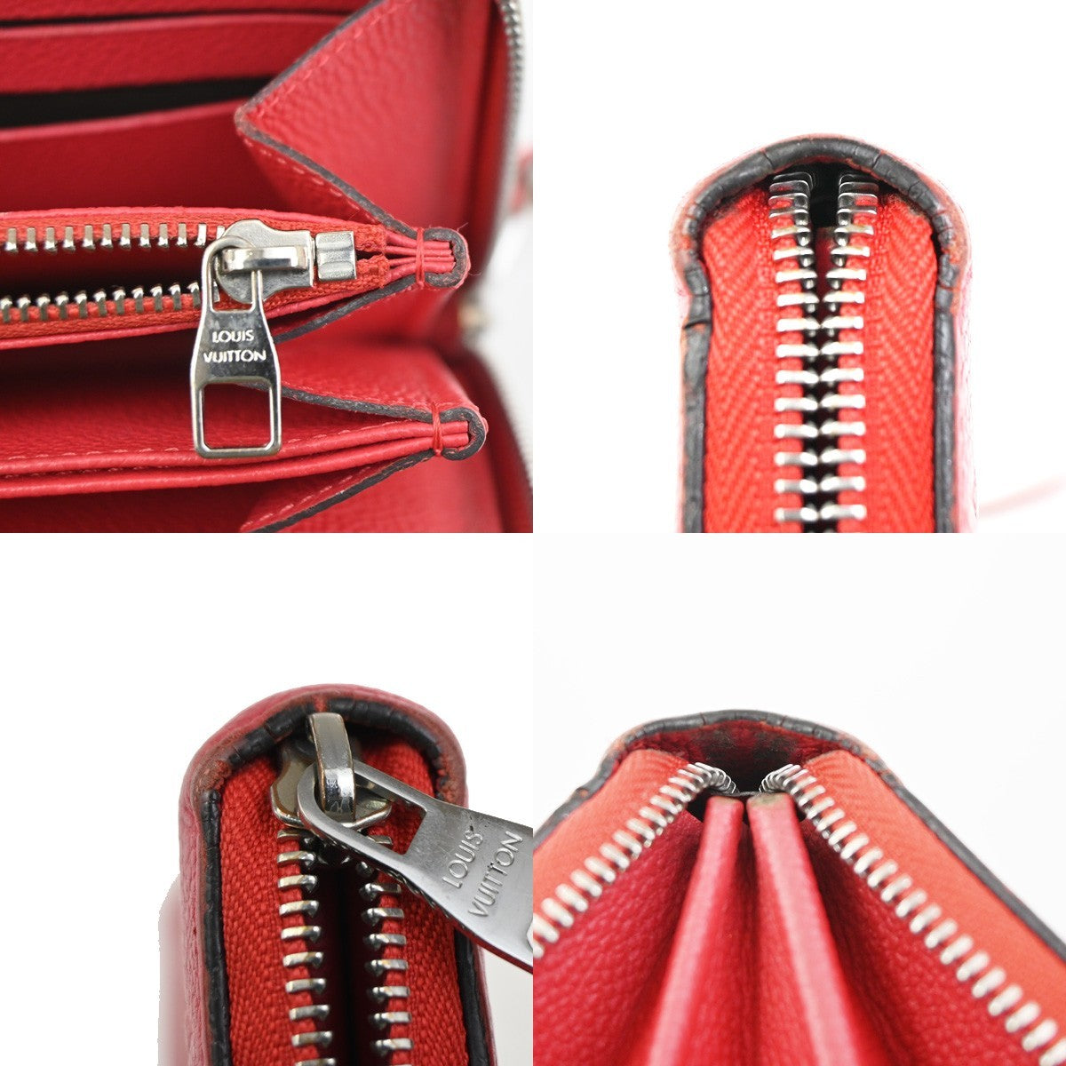 Louis Vuitton Portefeuille Zippy Monogramme Empreinte Monogramme Empreinte Red Leather Wallets Accessory (Pre-Owned)