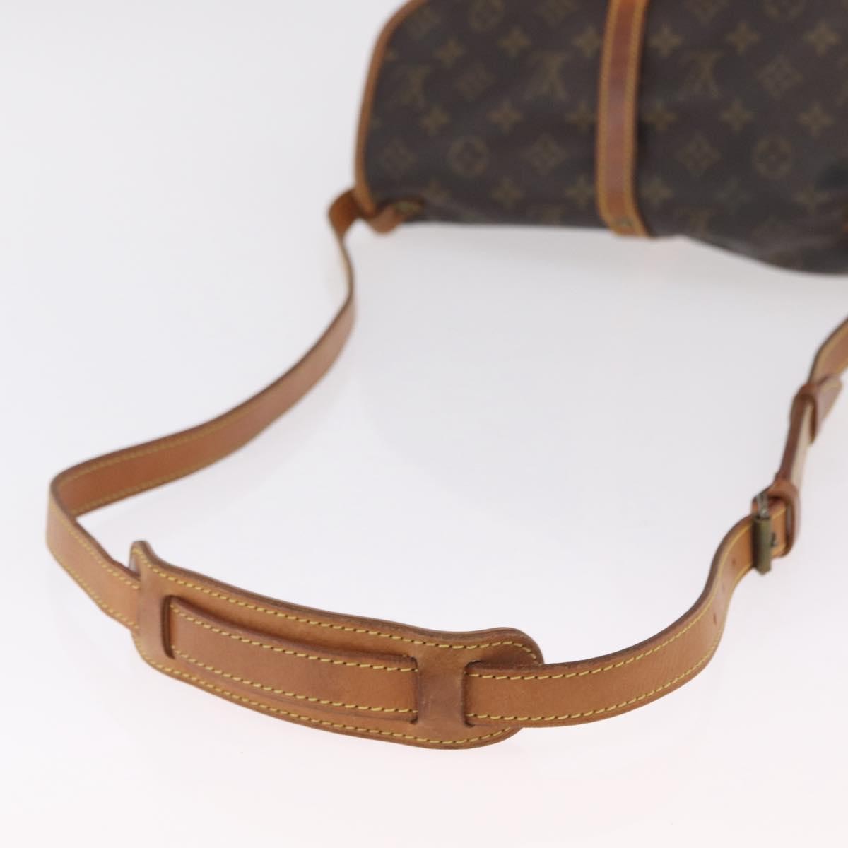 Louis Vuitton Saumur Monogram Canvas Brown Canvas Shoulder Bag Bag (Pre-Owned)