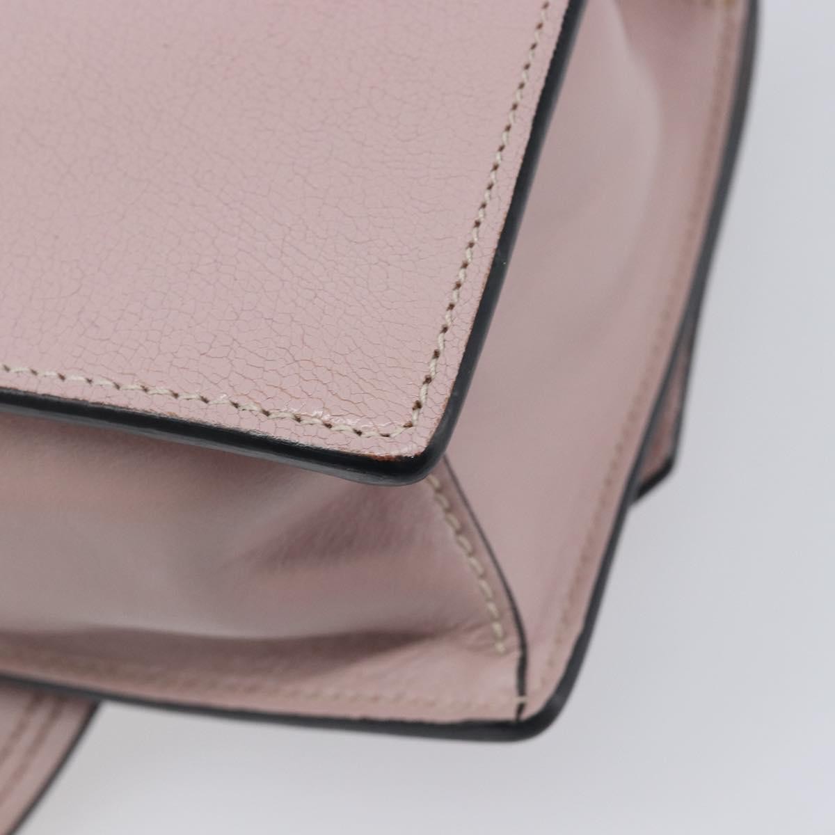 Miu Miu Madras Crystal Flap Leather Pink Leather Crossbody Bag Bag (Pre-Owned)