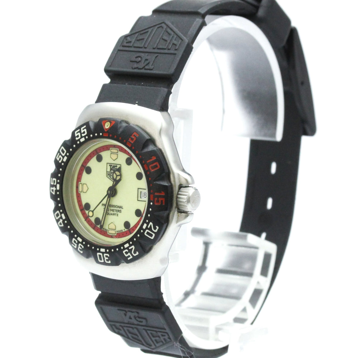 Tag Heuer Formula 1 Lady Stainless Steel And Rubber Watch (Pre-Owned)