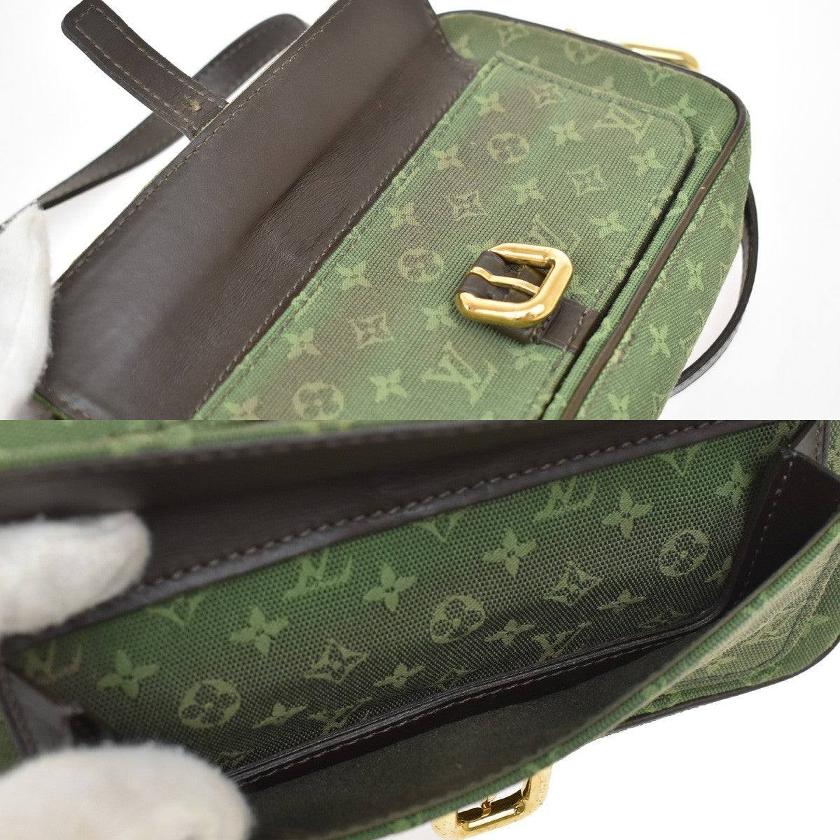 Louis Vuitton Juliette Mini Lin Khaki Canvas Crossbody Bag Bag (Pre-Owned)