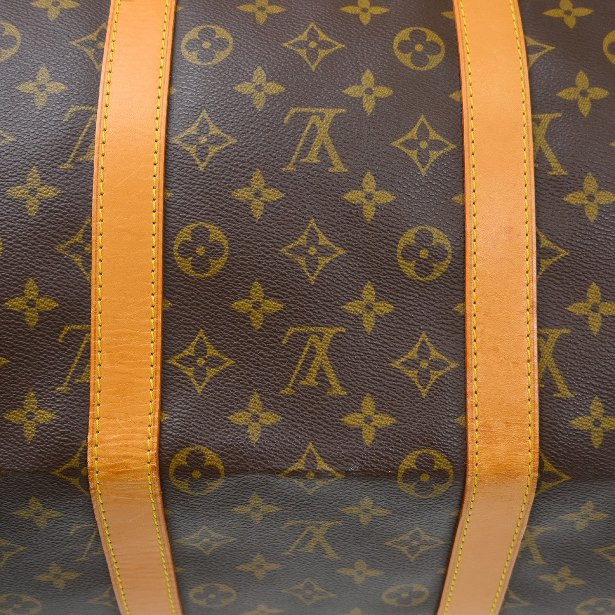 Louis Vuitton Keepall Bandouliere Monogram Canvas Brown Canvas Travel Bag Bag (Pre-Owned)