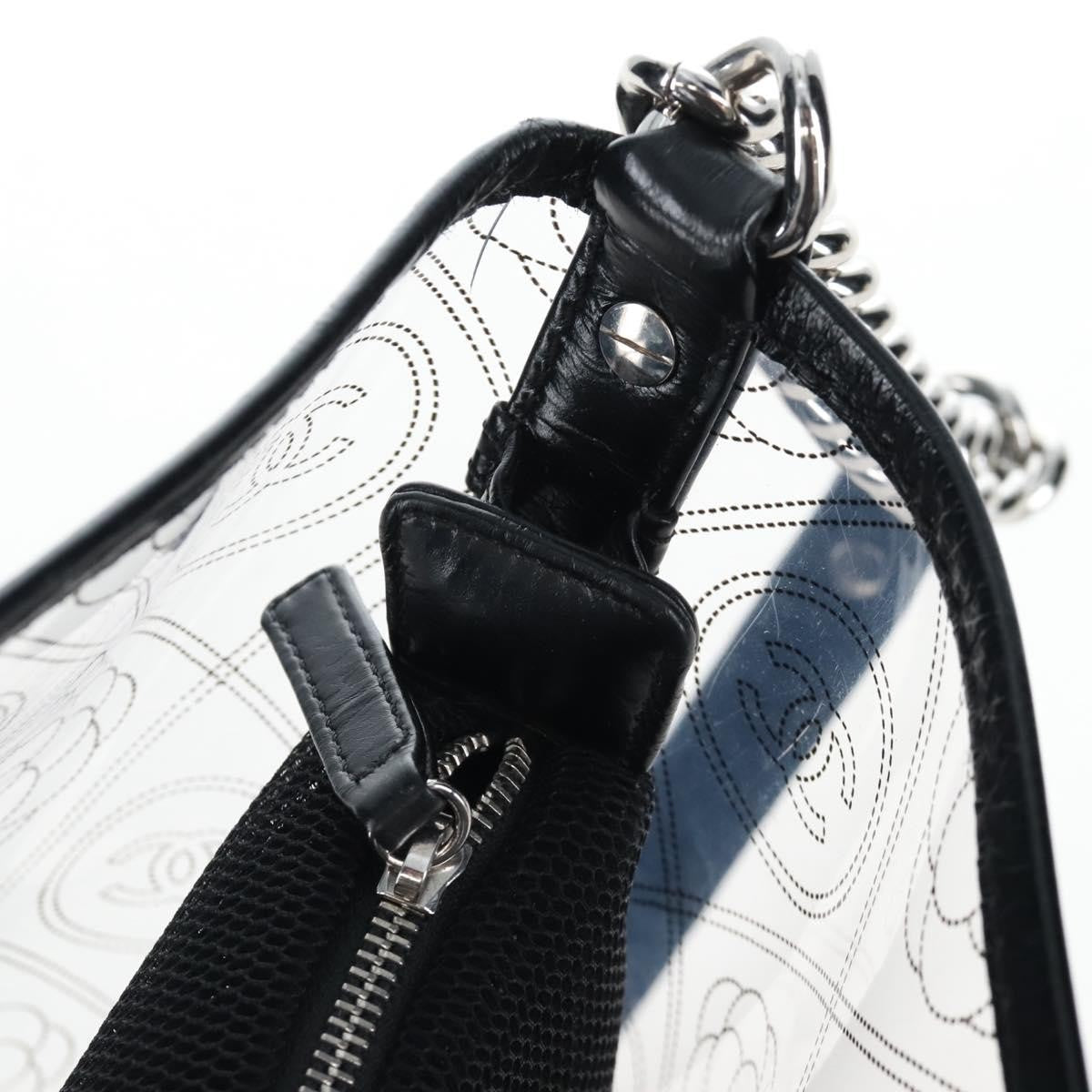 Chanel Camellia Coco Bucket Printed Pvc Clear Plastic Shoulder Bag Bag (Pre-Owned)