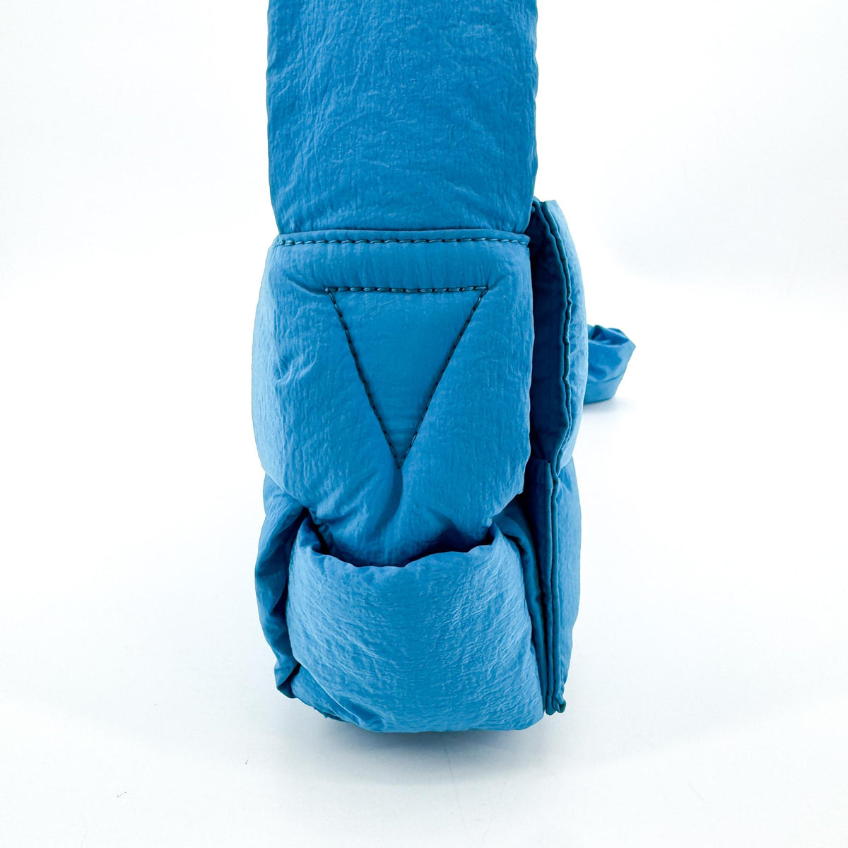Bottega Veneta Padded Tech Cassette Intrecciato Nylon Blue Nylon Crossbody Bag Bag (Pre-Owned)