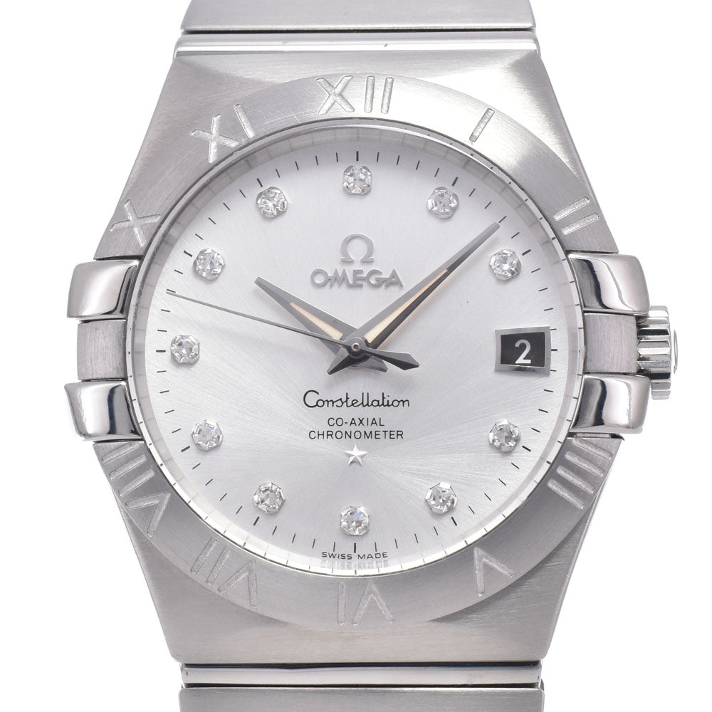 Omega Constellation Co-Axial Chronometer Automatic Stainless Steel With Diamond Markers Watch (Pre-Owned)