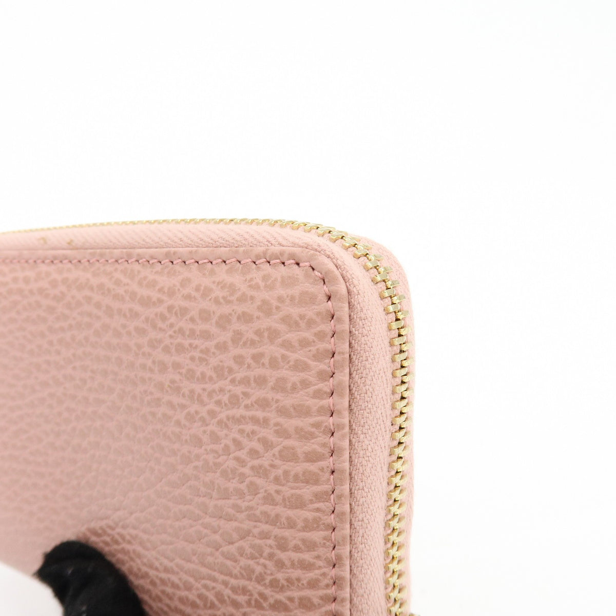 Gucci Swing Zip Around Leather Pink Leather Wallets Accessory (Pre-Owned)