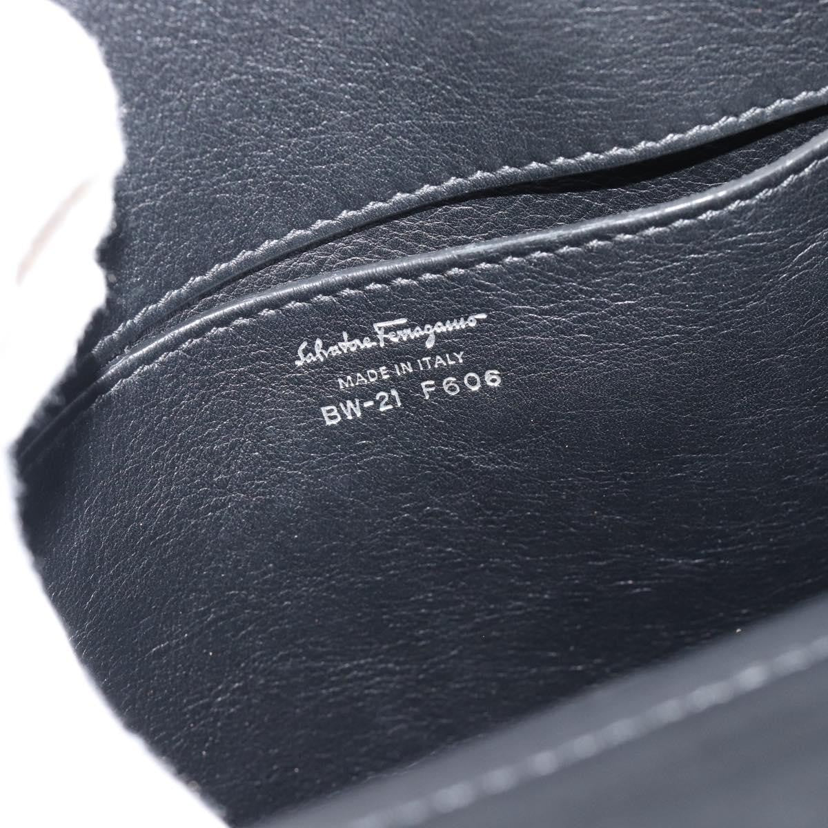 Salvatore Ferragamo Sofia Satchel Grainy Leather Black Leather Handbag (Pre-Owned)