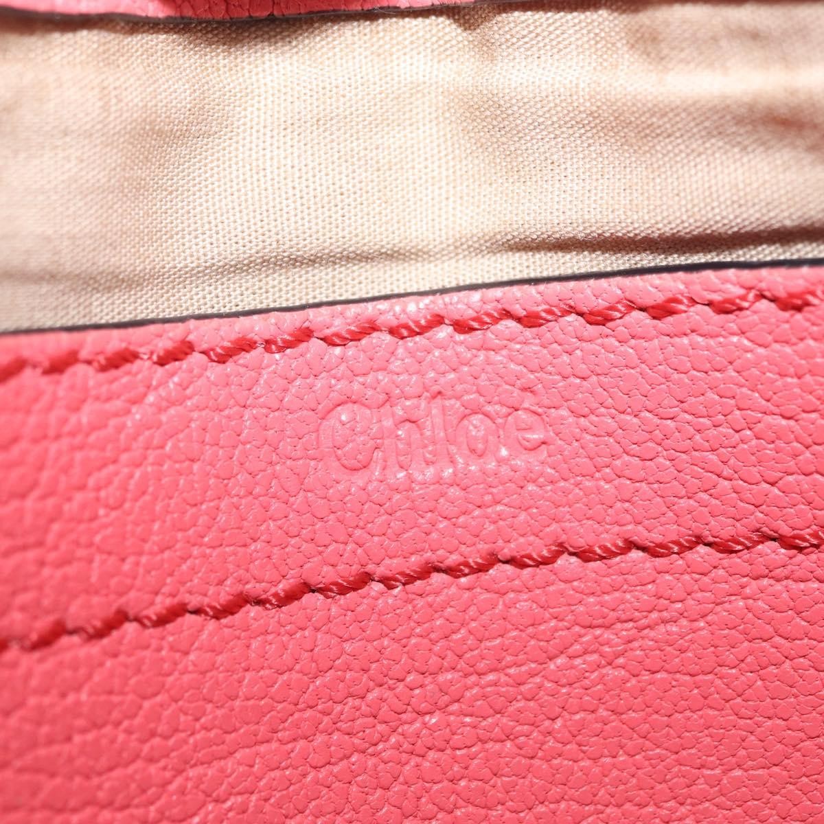 Chloe Elsie Satchel Leather Pink Leather Shoulder Bag Bag (Pre-Owned)