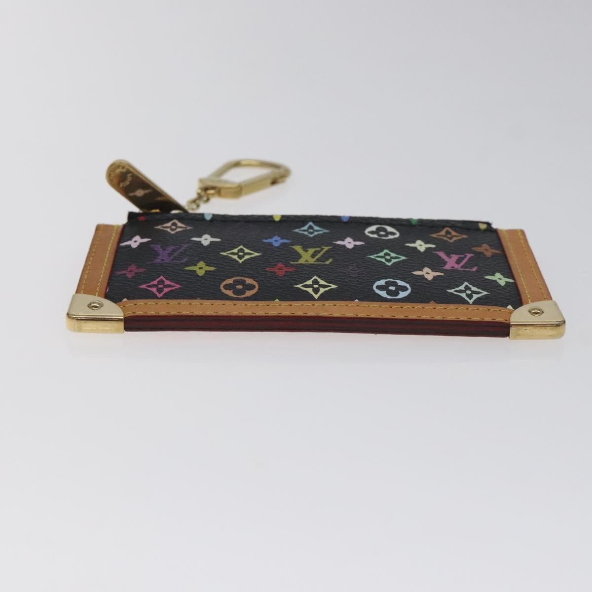 Louis Vuitton Pochette Clés Monogram Canvas Black Canvas Wallets Accessory (Pre-Owned)