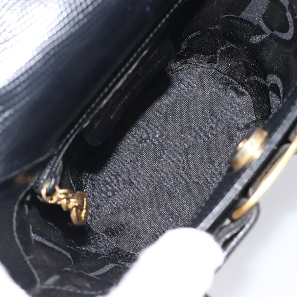 Salvatore Ferragamo Vara Bow Leather Black Leather Crossbody Bag Bag (Pre-Owned)