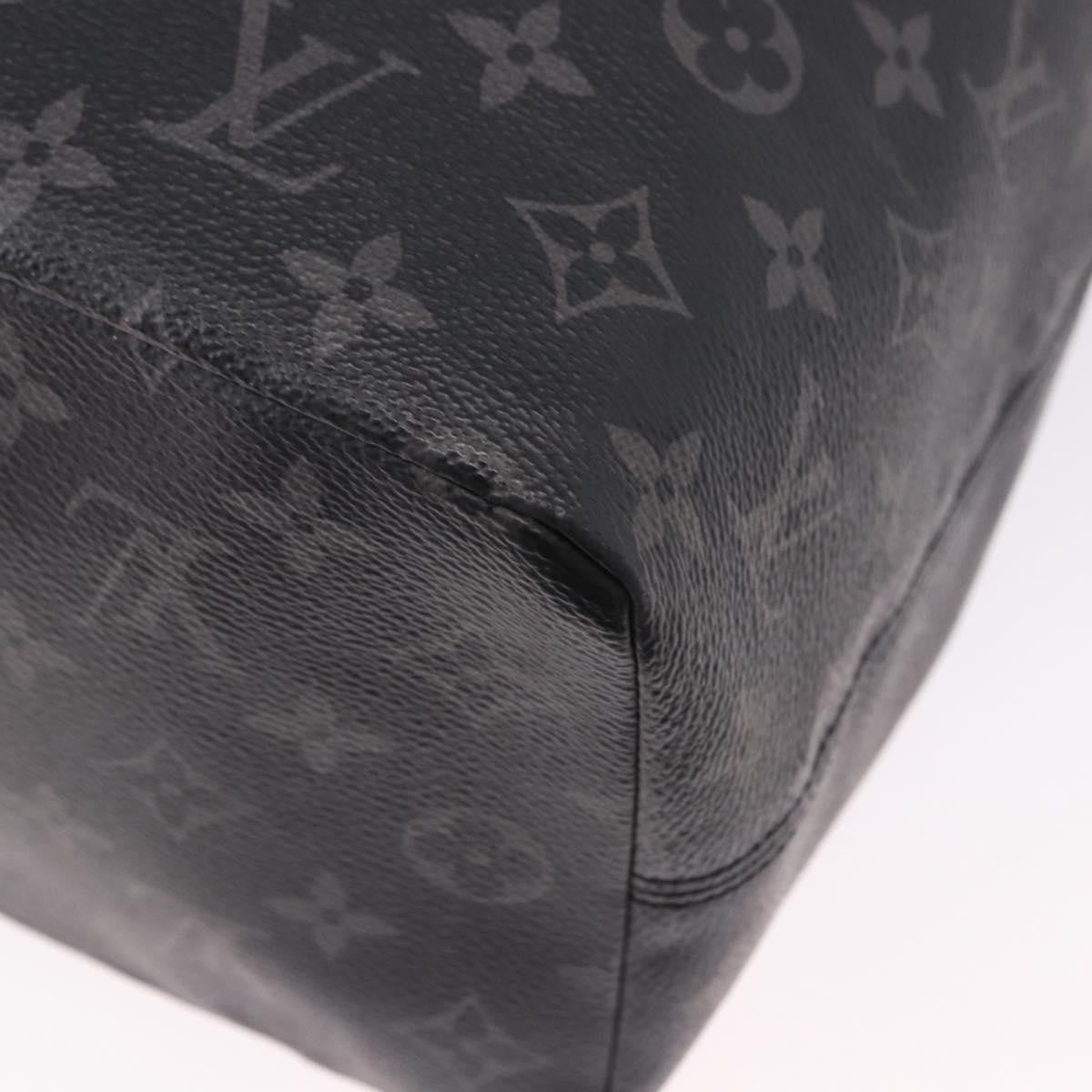 Louis Vuitton Cabas Light Drawstring Monogram Eclipse Canvas Black Canvas Tote Bag Bag (Pre-Owned)