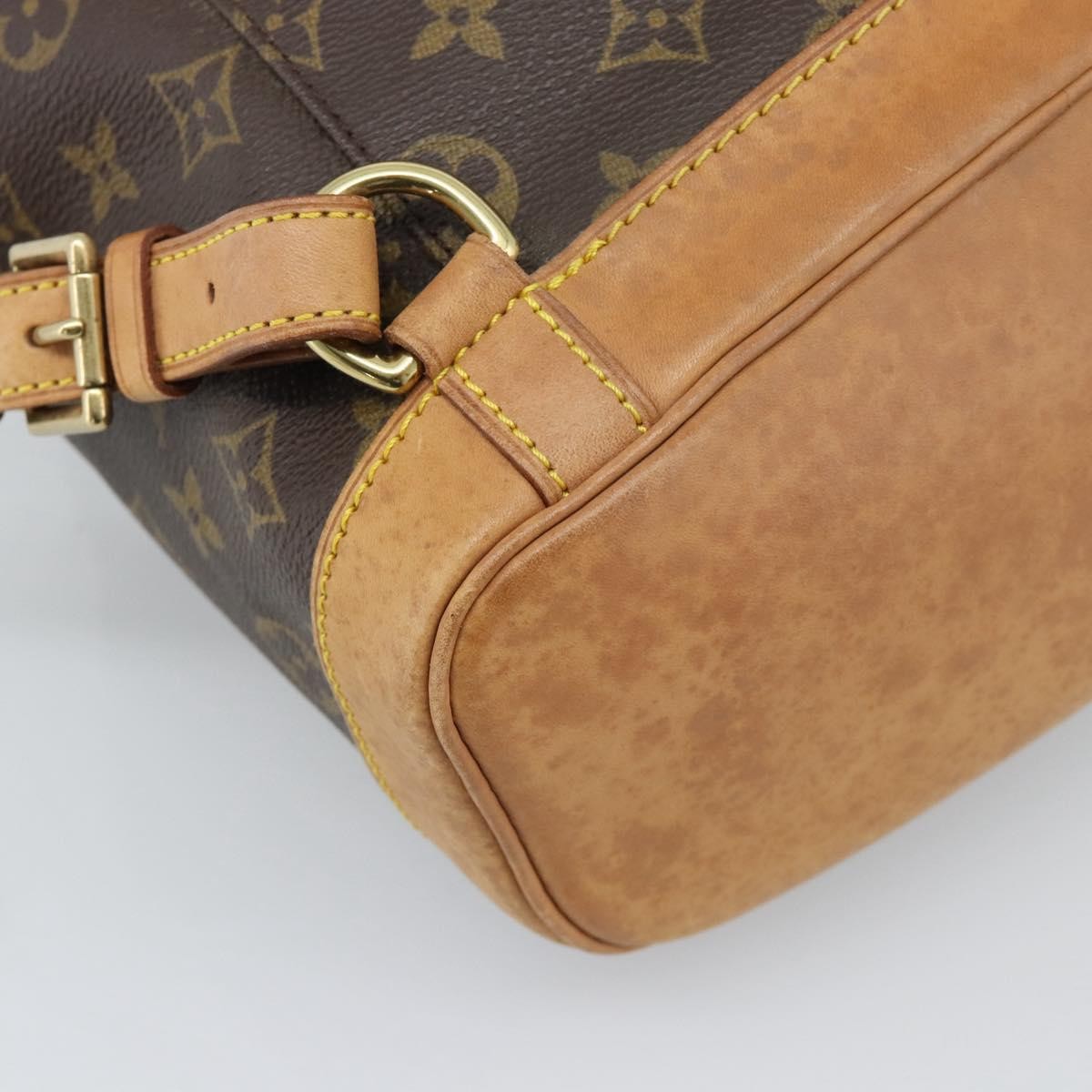 Louis Vuitton Vintage Montsouris Monogram Canvas Brown Canvas Backpack Bag (Pre-Owned)