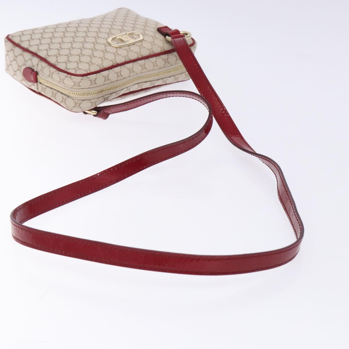 Celine Vintage Macadam Canvas Beige Canvas Shoulder Bag Bag (Pre-Owned)