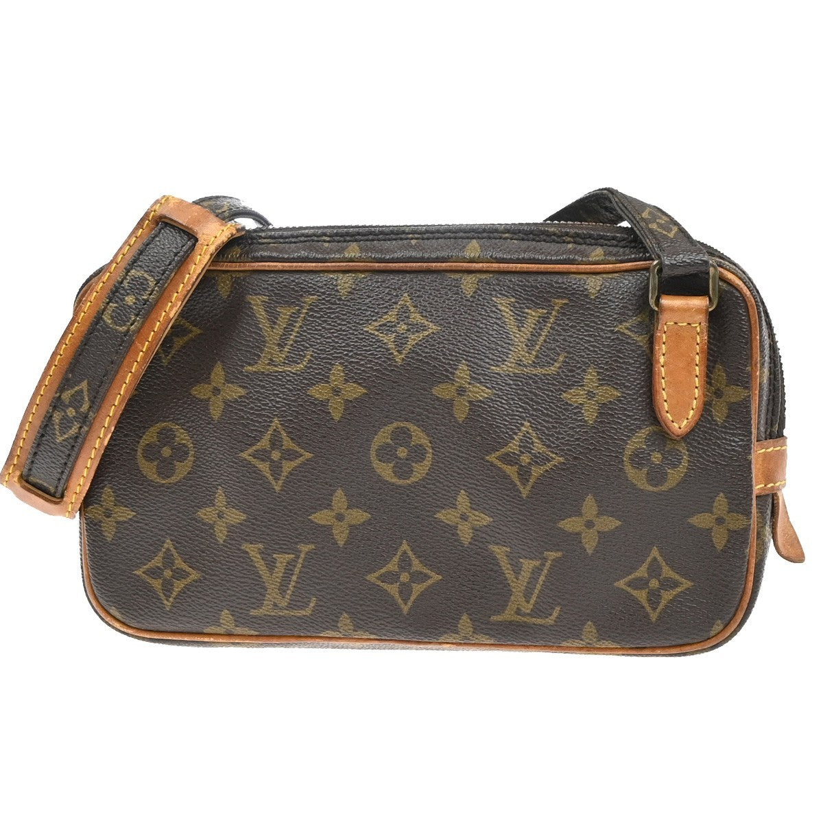Louis Vuitton Pochette Marly Bandouliere Monogram Canvas Brown Canvas Shoulder Bag Bag (Pre-Owned)