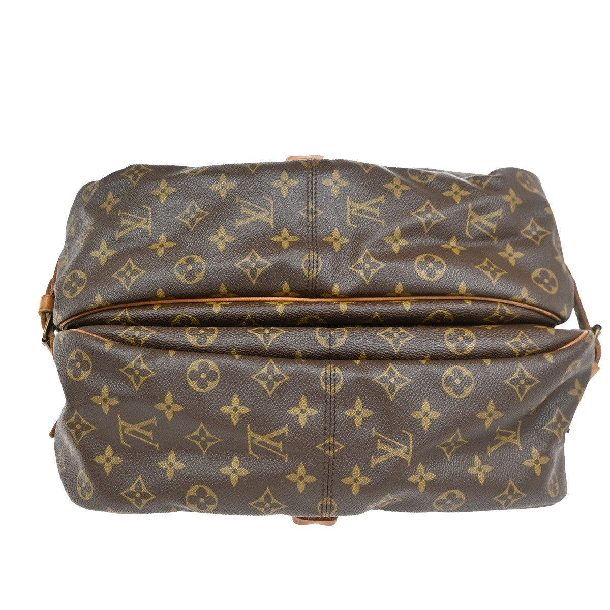 Louis Vuitton Saumur Monogram Brown Canvas Shoulder Bag Bag (Pre-Owned)