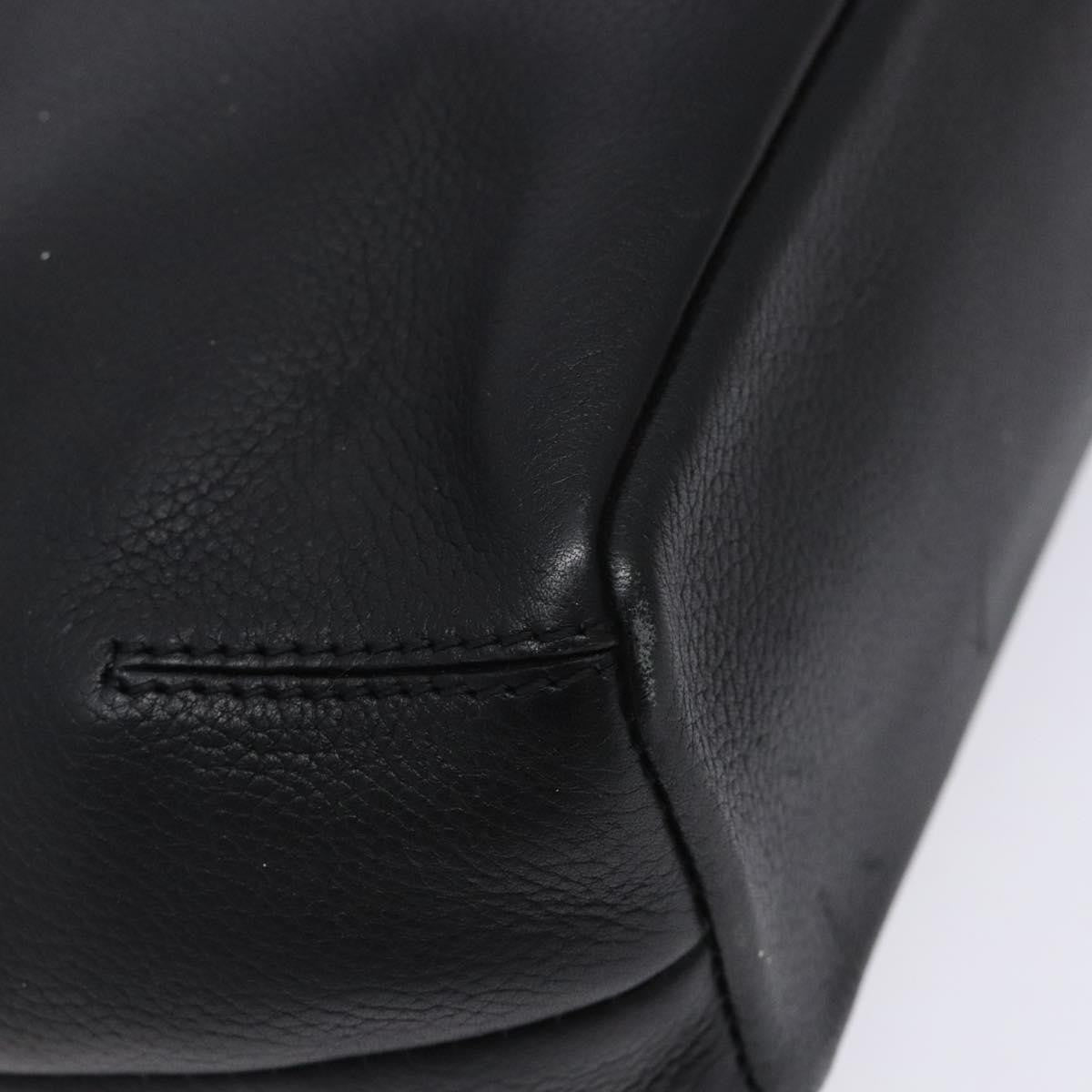 Loewe Vintage Leather Black Leather Shoulder Bag Bag (Pre-Owned)