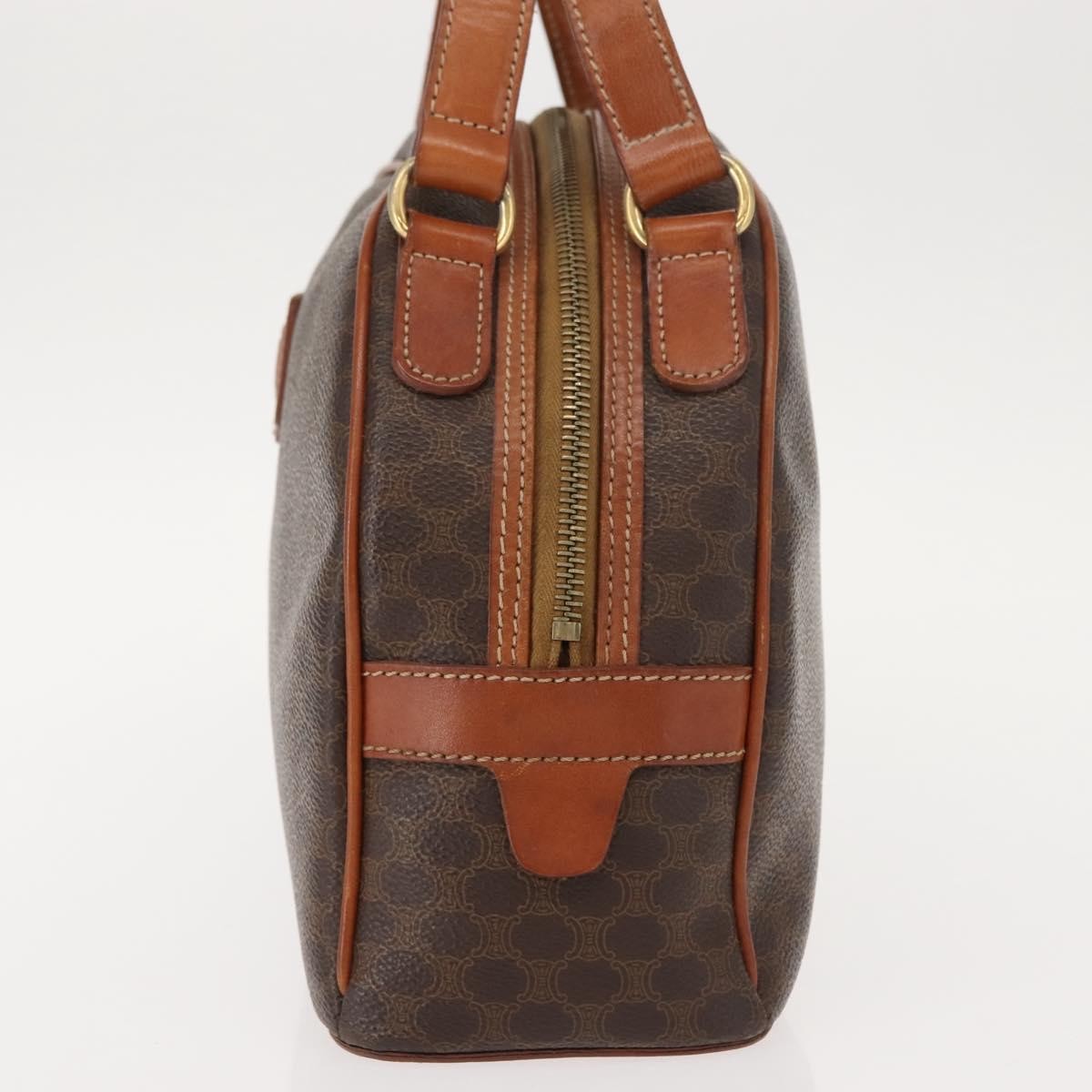 Celine Macadam Canvas Brown Canvas Handbag (Pre-Owned)