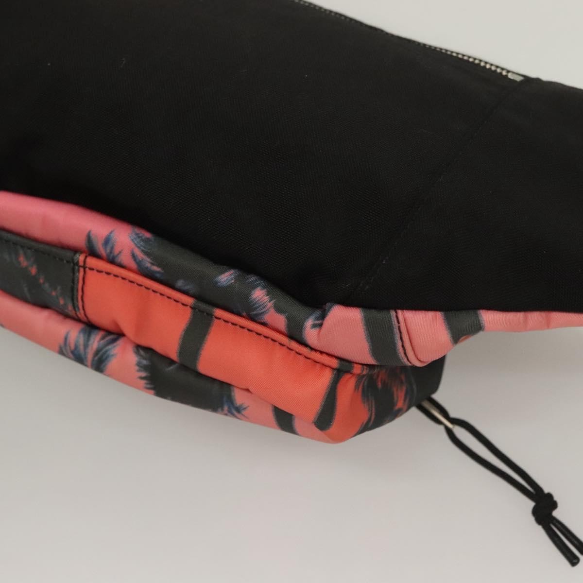 Saint Laurent Front Pocket Waist Printed Nylon Pink Nylon Shoulder Bag Bag (Pre-Owned)