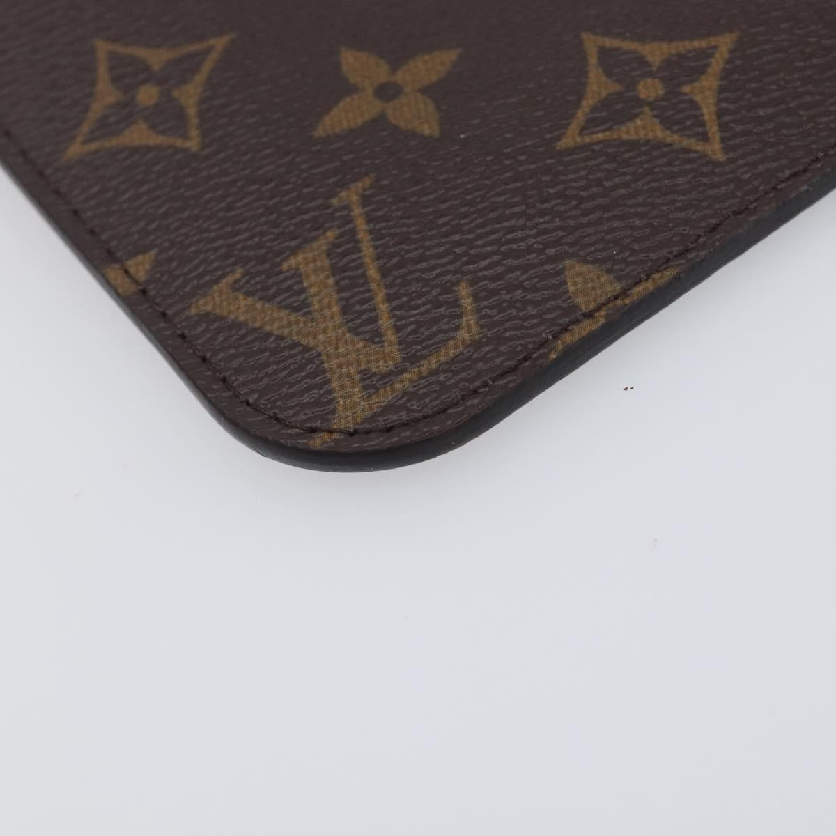 Louis Vuitton Neverfull Pochette Monogram Canvas Brown Canvas Clutche & Pouche Bag (Pre-Owned)