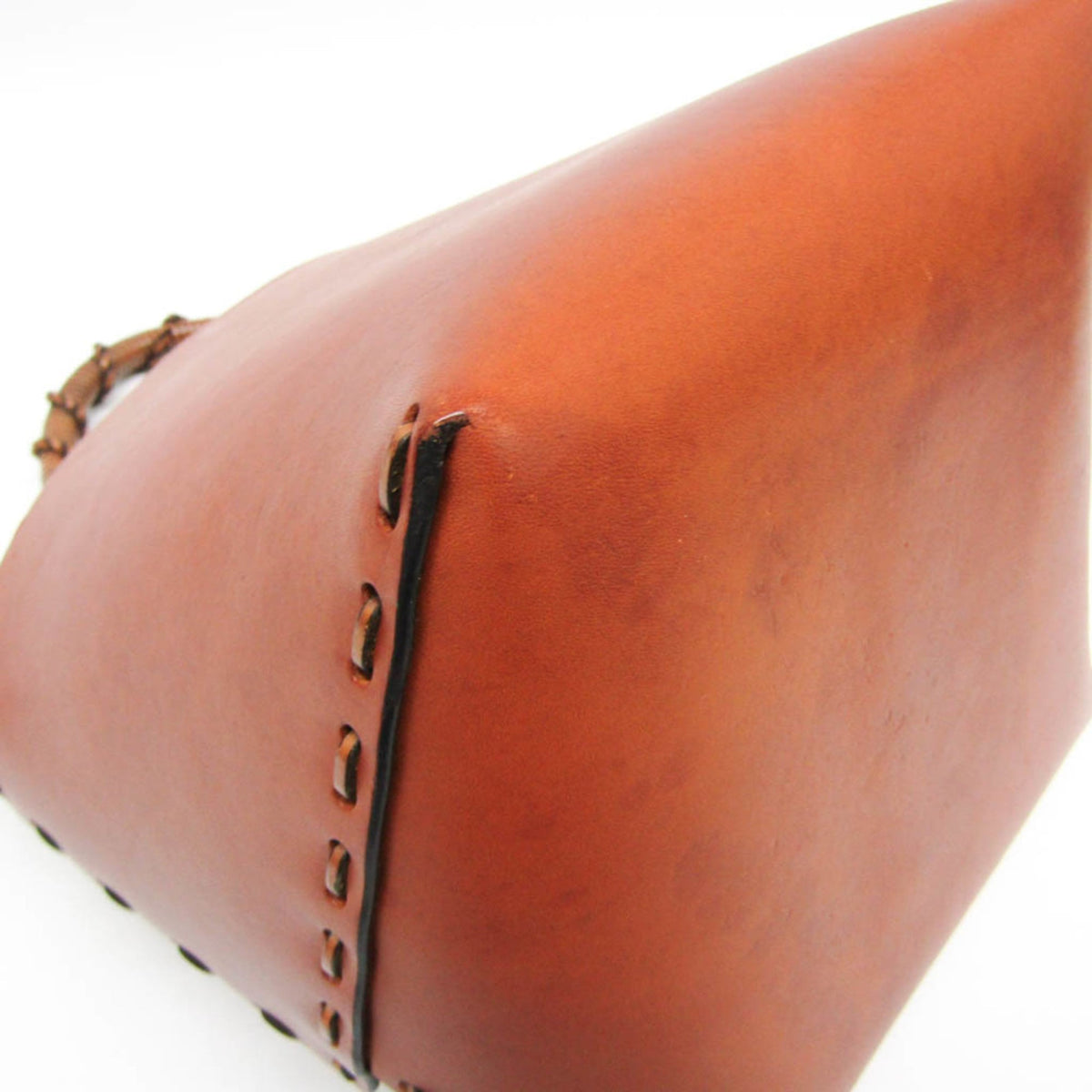 Loewe Gate Top Handle Bucket Anagram Canvas And Leather Brown Leather Handbag (Pre-Owned)