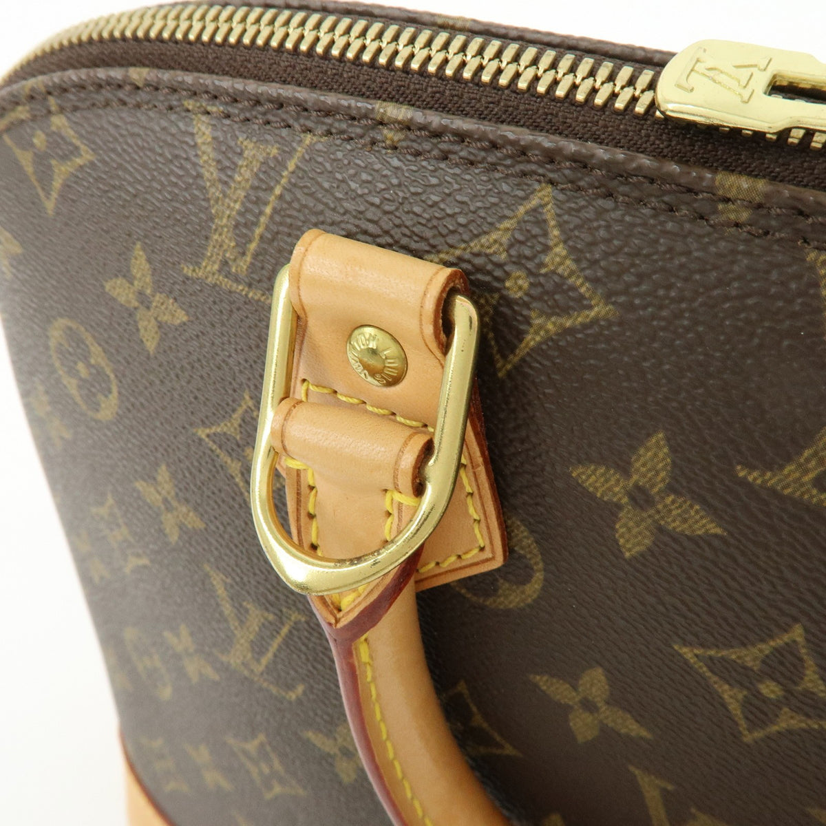 Louis Vuitton Alma Monogram Canvas Brown Canvas Handbag (Pre-Owned)