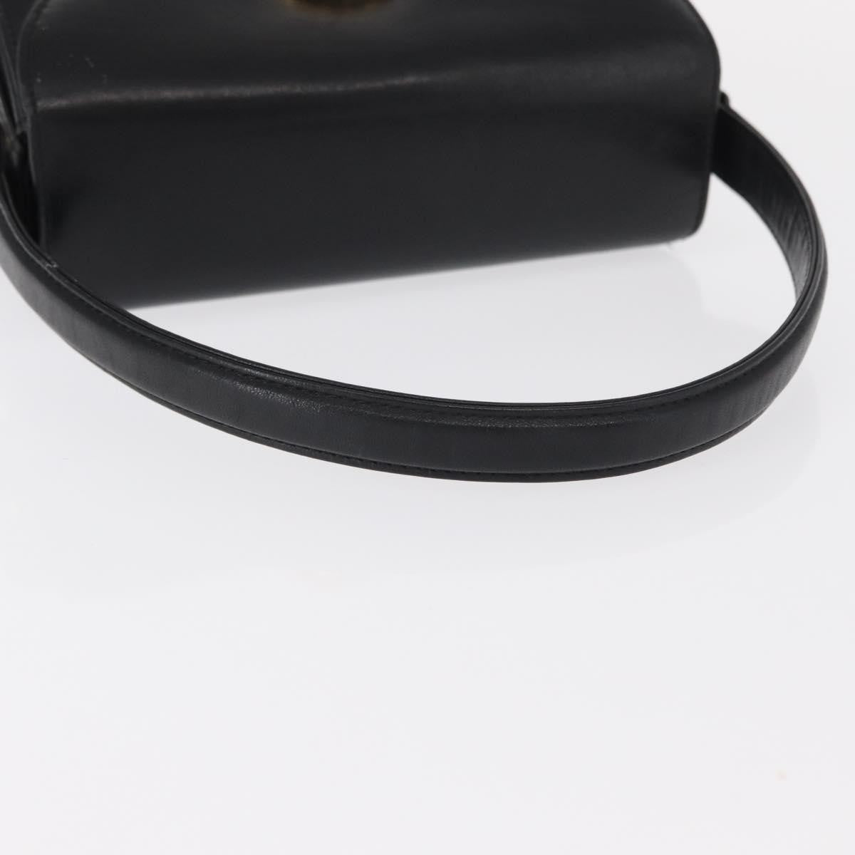Givenchy Vintage 4G Leather Black Leather Handbag (Pre-Owned)