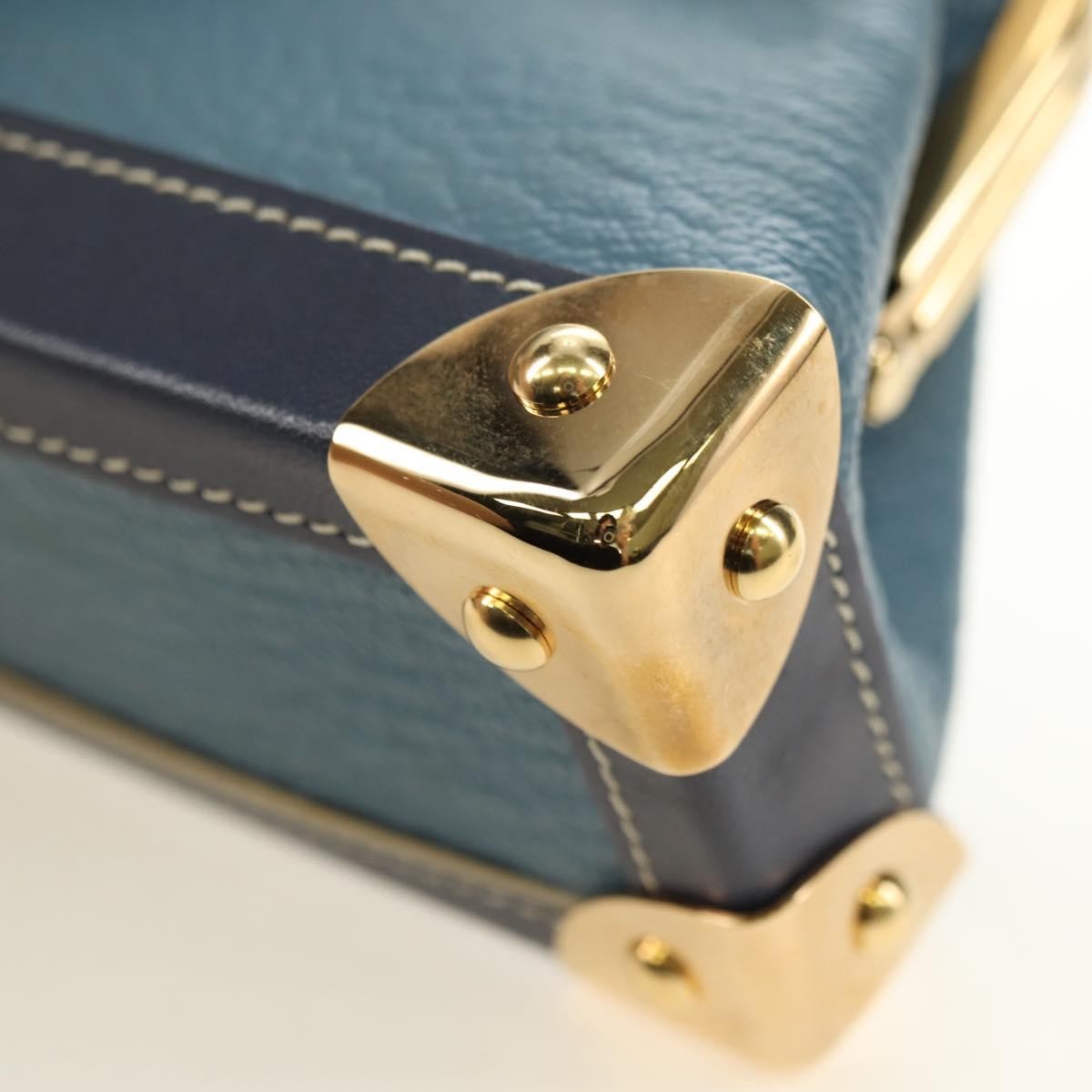 Louis Vuitton Porte-Monnaie Coin Purse Leather Blue Leather Card Holders Accessory (Pre-Owned)