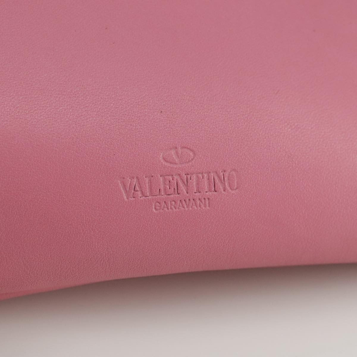Valentino Garavani Pochette Leather Pink Leather Clutche & Pouche Bag (Pre-Owned)