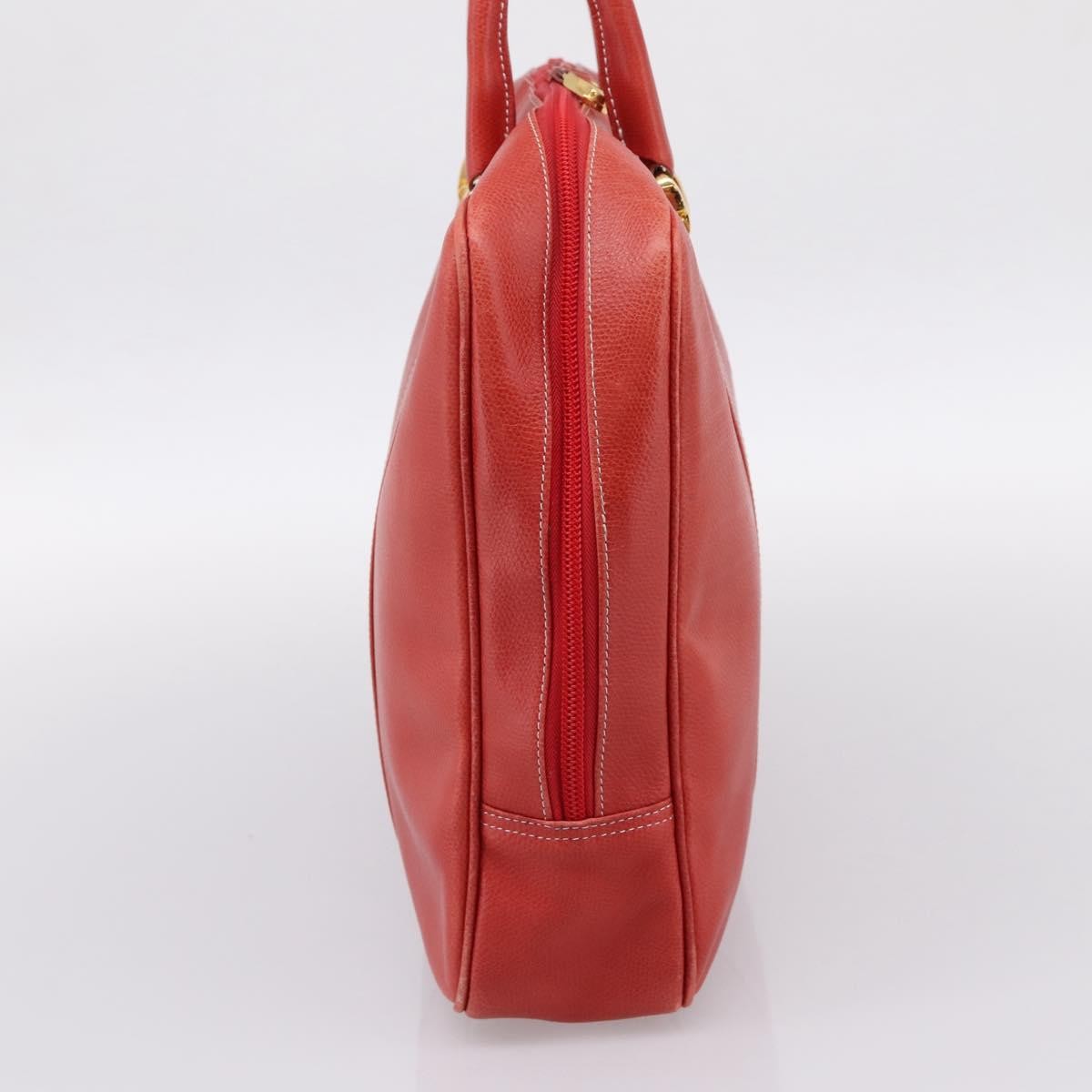 Loewe Anagram Business Leather Red Leather Briefcase Bag (Pre-Owned)