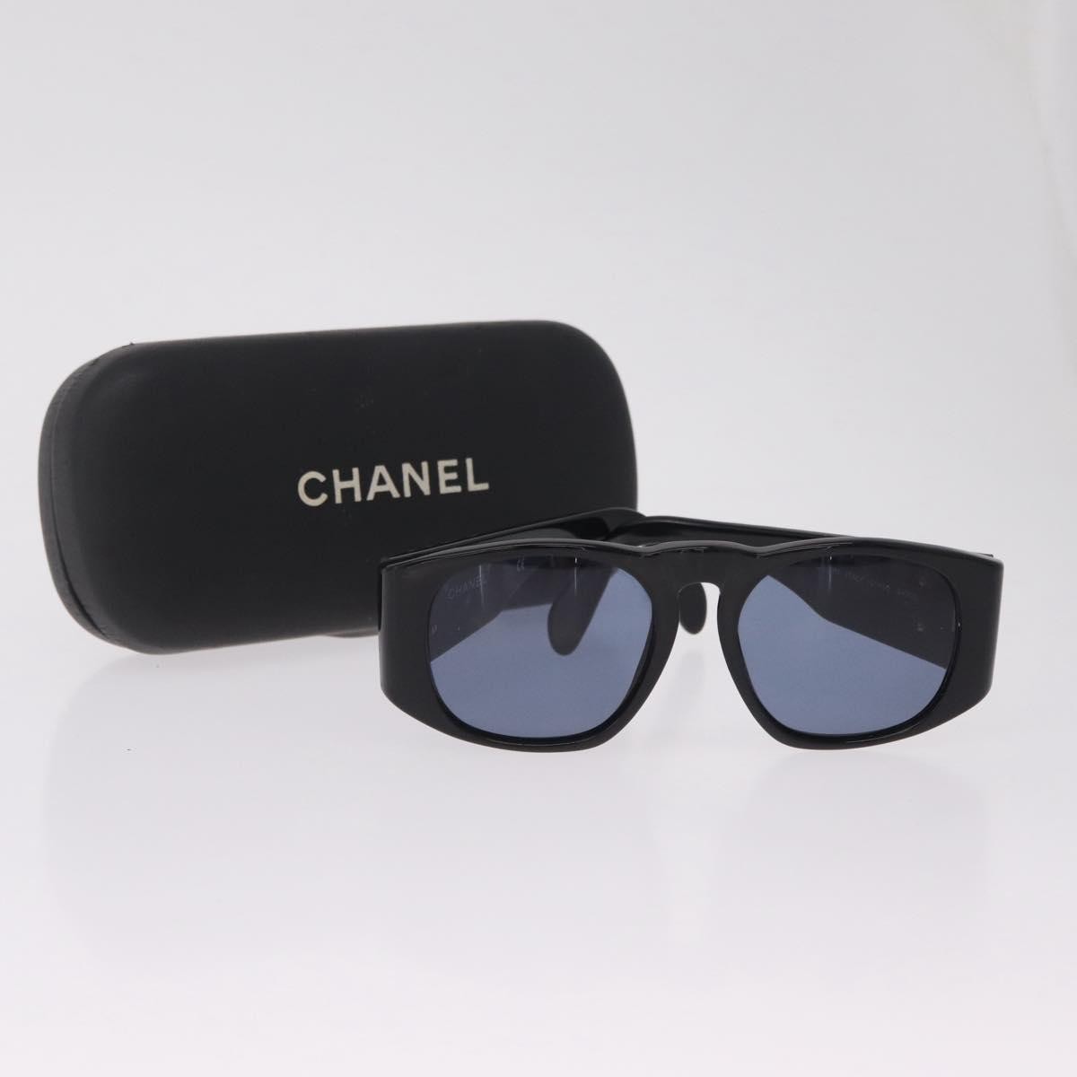 Chanel Cc Logo Matelasse Sunglasses Eye Wear Plastic Black Plastic Sunglasse Accessory (Pre-Owned)
