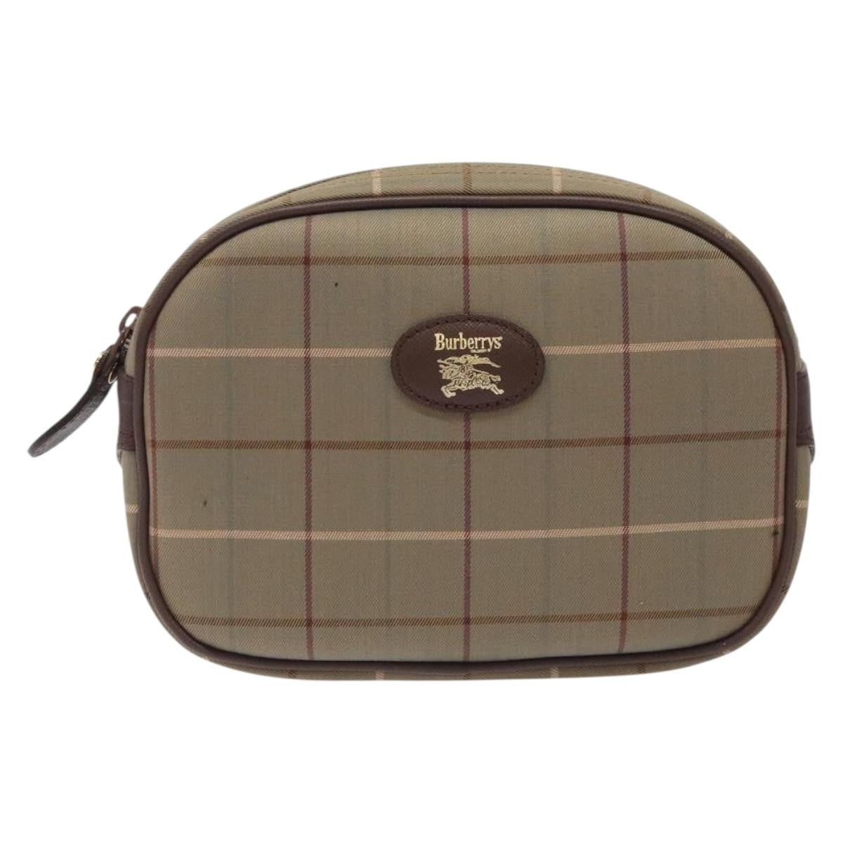 Burberry Nova Check Pochette Canvas Beige Canvas Clutche & Pouche Bag (Pre-Owned)