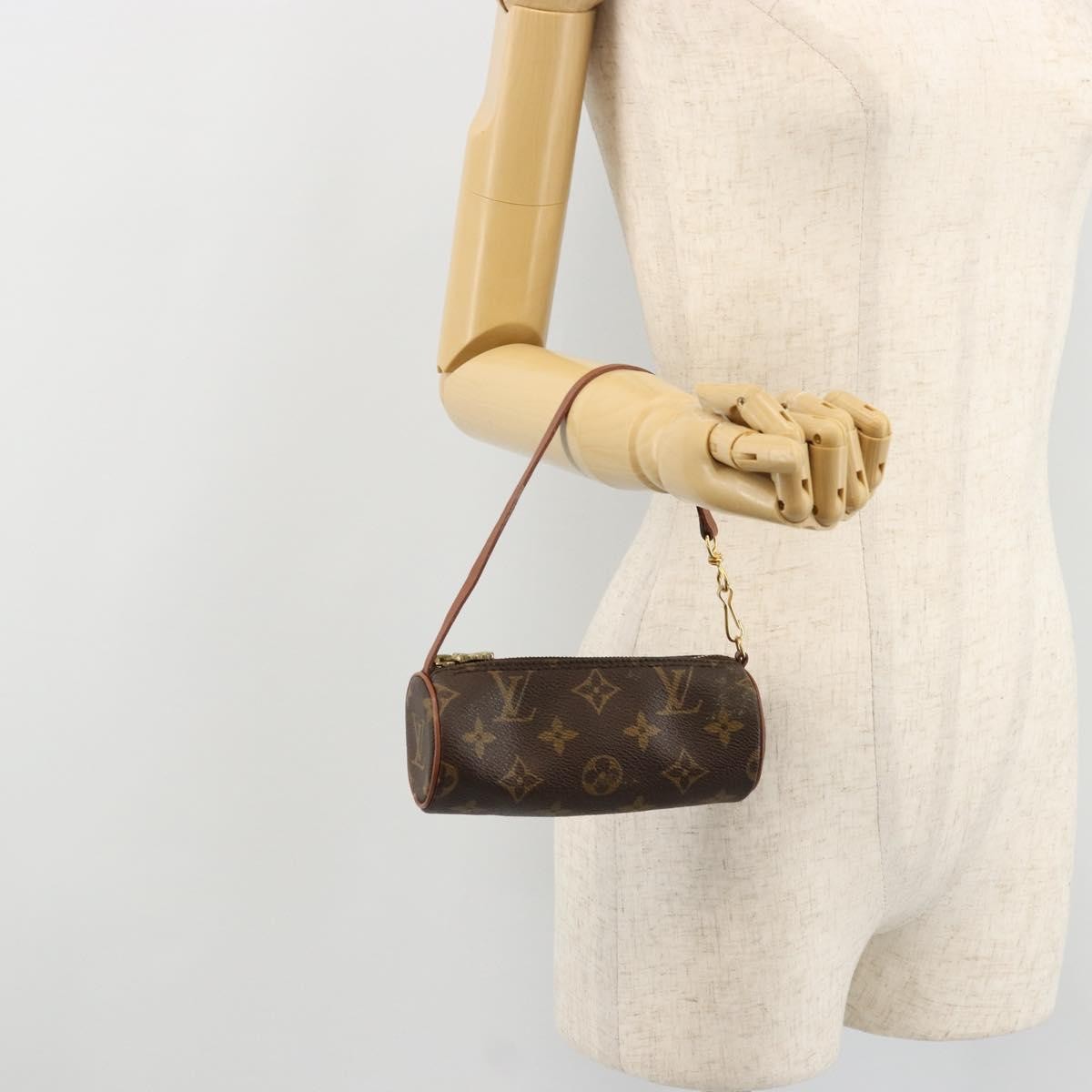 Louis Vuitton Papillon Pochette Monogram Canvas Brown Canvas Clutche & Pouche Bag (Pre-Owned)
