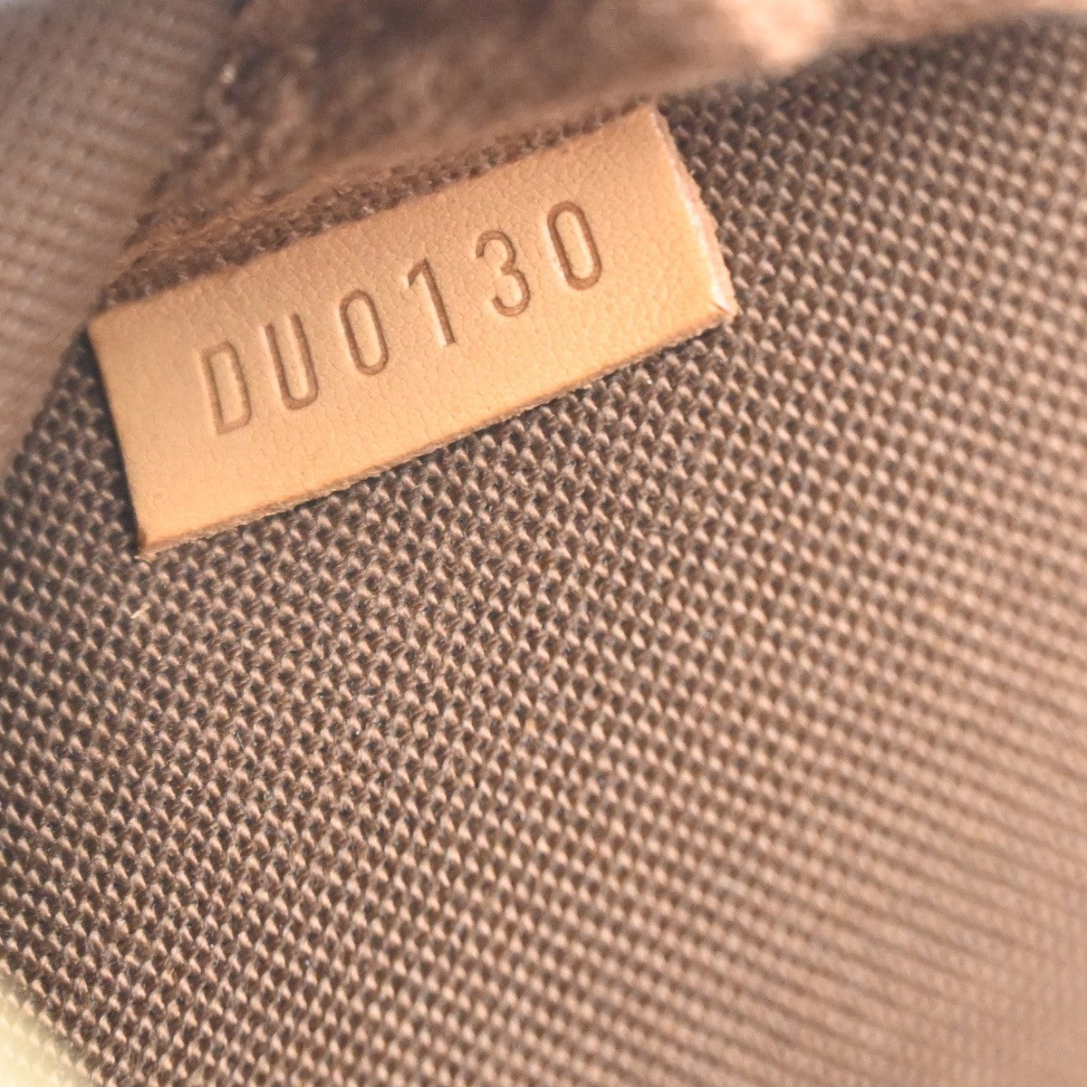 Louis Vuitton Mini Pochette Accessoires Canvas Brown Leather Clutche & Pouche Bag (Pre-Owned)