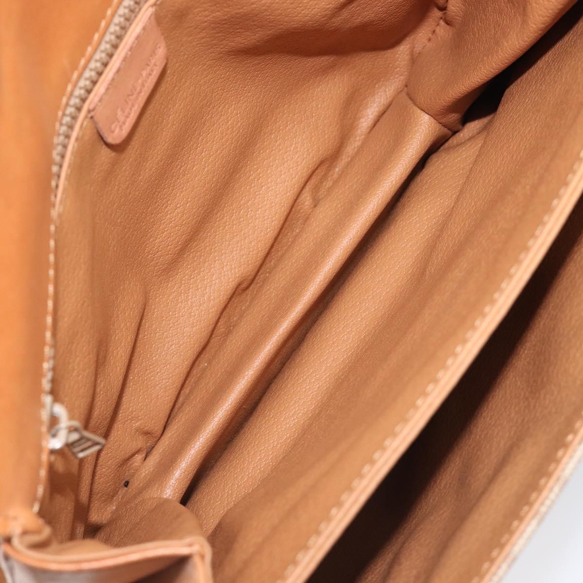 Celine Vintage Macadam Canvas And Leather Beige Canvas Shoulder Bag Bag (Pre-Owned)