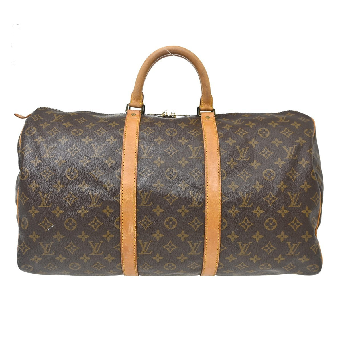 Louis Vuitton Keepall Monogram Canvas Brown Canvas Travel Bag Bag (Pre-Owned)