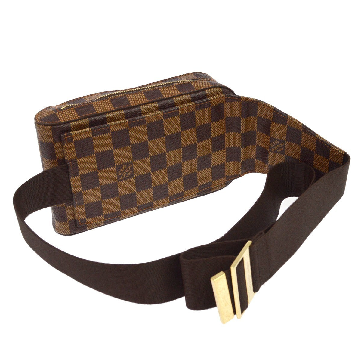 Louis Vuitton Geronimos Damier Brown Canvas Clutche & Pouche Bag (Pre-Owned)